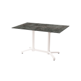Tavolo per Birrerie all'aperto CROSS COMFORT DUO bianco piano HPL