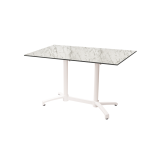 Tavolo per Birrerie all'aperto CROSS COMFORT DUO bianco piano HPL
