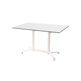 Tavolo per Birrerie all'aperto CROSS COMFORT DUO bianco piano HPL
