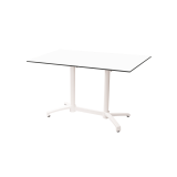 Tavolo per Birrerie all'aperto CROSS COMFORT DUO bianco piano HPL