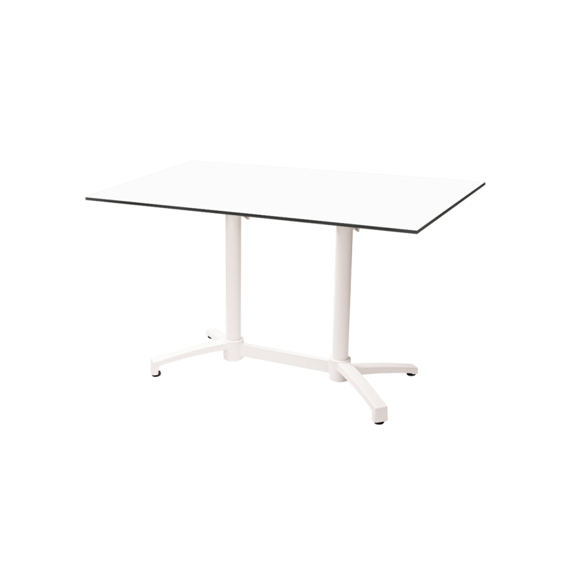 Tavolo per Birrerie all'aperto CROSS COMFORT DUO bianco piano HPL