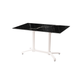 Tavolo per Birrerie all'aperto CROSS COMFORT DUO bianco piano HPL