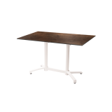 Tavolo per Birrerie all'aperto CROSS COMFORT DUO bianco piano HPL