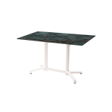 Tavolo per Birrerie all'aperto CROSS COMFORT DUO bianco piano HPL