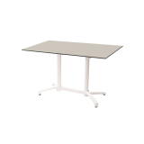 Tavolo per Birrerie all'aperto CROSS COMFORT DUO bianco piano HPL