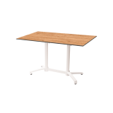 Tavolo per Birrerie all'aperto CROSS COMFORT DUO bianco piano HPL