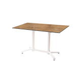 Tavolo per Birrerie all'aperto CROSS COMFORT DUO bianco piano HPL