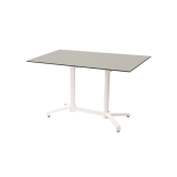 Tavolo per Birrerie all'aperto CROSS COMFORT DUO bianco piano HPL