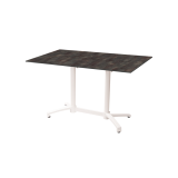 Tavolo per Birrerie all'aperto CROSS COMFORT DUO bianco piano HPL