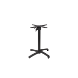 Tavolo per Birrerie all'aperto CROSS COMFORT nero 70x70 Pietra nera