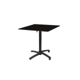 Tavolo per Birrerie all'aperto CROSS COMFORT nero 70x70 Nero profondo