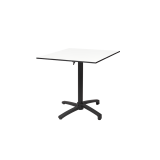 Tavolo per Birrerie all'aperto CROSS COMFORT nero 70x70 Bianco classico