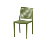 Sedie da caffetteria Gomera Stripes olio verde