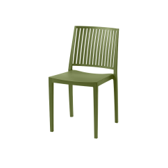 Sedie da caffetteria Gomera Stripes olio verde