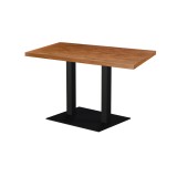 Tavolo da caffè ALFA XL DUO con piano in legno impiallacciato