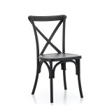 Sedia Per Matrimonio CROSS-BACK POLLYWOOD neri