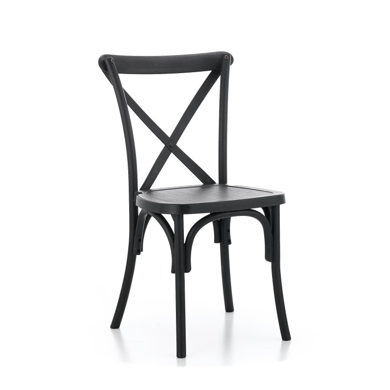 Sedia Per Matrimonio CROSS-BACK POLLYWOOD neri