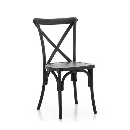 Sedia Per Matrimonio CROSS-BACK POLLYWOOD neri