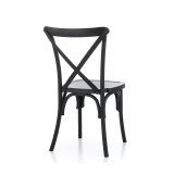 Sedia Per Matrimonio CROSS-BACK POLLYWOOD neri