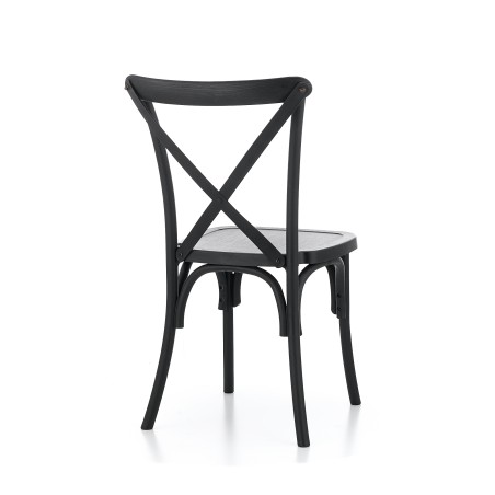 Sedia Per Matrimonio CROSS-BACK POLLYWOOD neri