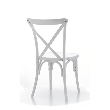 Sedia Per Matrimonio CROSS-BACK POLLYWOOD bianco