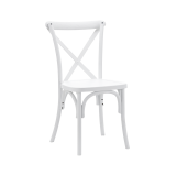 Sedia Per Matrimonio CROSS-BACK POLYWOOD bianco