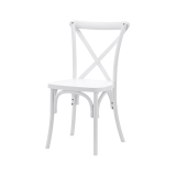 Sedia Per Matrimonio CROSS-BACK POLYWOOD bianco