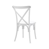 Sedia Per Matrimonio CROSS-BACK POLYWOOD bianco