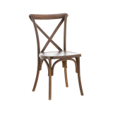 Sedia Per Matrimonio CROSS-BACK POLYWOOD nocciola