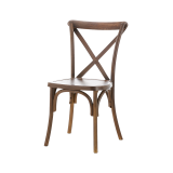 Sedia Per Matrimonio CROSS-BACK POLYWOOD nocciola