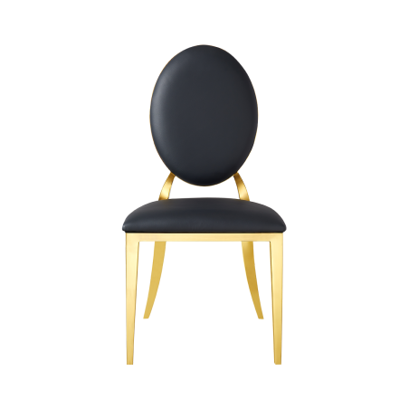 Sedia da matrimonio in metallo GLAMOUR ALL TAP oro–nero