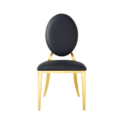 Sedia da matrimonio in metallo GLAMOUR ALL TAP oro–nero