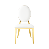 Sedia da matrimonio in metallo GLAMOUR ALL TAP oro–bianco