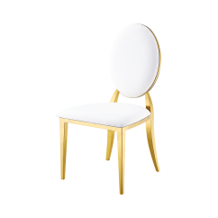 Sedia da matrimonio in metallo GLAMOUR ALL TAP oro–bianco