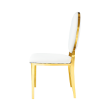 Sedia da matrimonio in metallo GLAMOUR ALL TAP oro–bianco