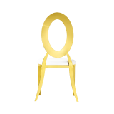 La sedia da matrimonio in metallo Glamour Tap oro–bianco