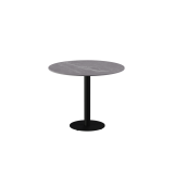 Tavolo da biergarten ALFA R piano nero in quarzo sinterizzato