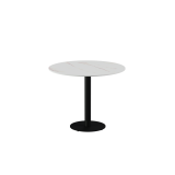 Tavolo da biergarten ALFA R piano nero in quarzo sinterizzato