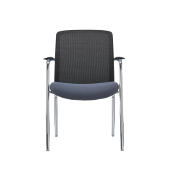 Sedia da formazione LENZO nero e grigio