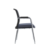Sedia da formazione LENZO nero e grigio