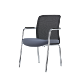 Sedia da formazione LENZO nero e grigio