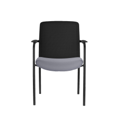 Sedia da formazione FORMO nero e grigio