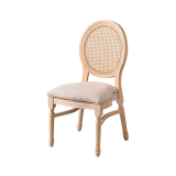 Sedia da matrimonio in legno MEDALION naturale sbiancato