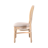 Sedia da matrimonio in legno MEDALION naturale sbiancato