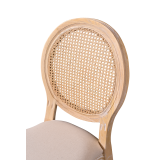 Sedia da matrimonio in legno MEDALION naturale sbiancato