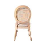 Sedia da matrimonio in legno MEDALION naturale sbiancato
