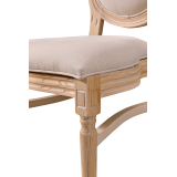Sedia da matrimonio in legno MONARCH FULL TAP naturale sbiancato
