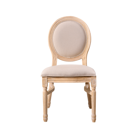 Sedia da matrimonio in legno MONARCH FULL TAP naturale sbiancato