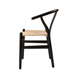 Sedia Da Ristorante In Legno WISHBONE nero
