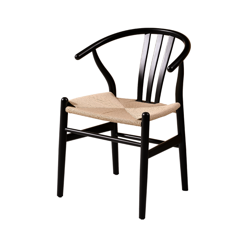 Sedia Da Ristorante In Legno WISHBONE nero